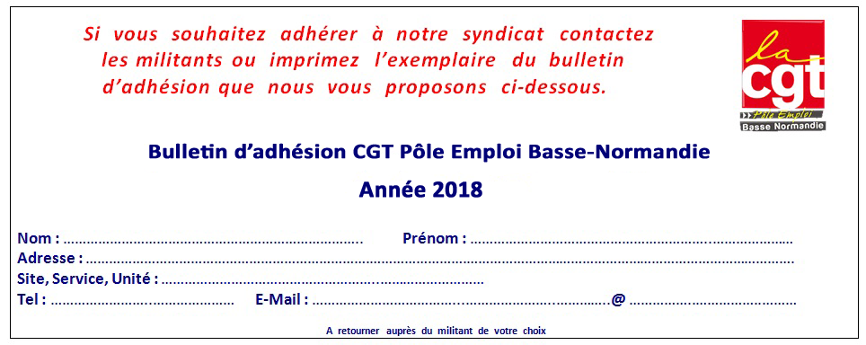 Bulletin d adhesion 2018